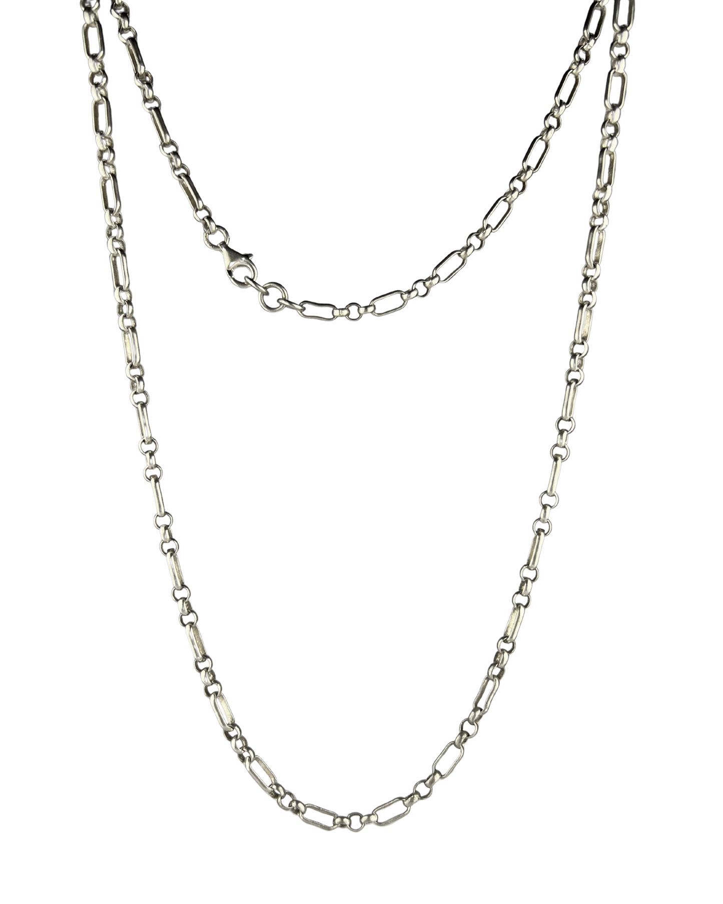 51cm Solid Dual Belcher Chain in Sterling Silver