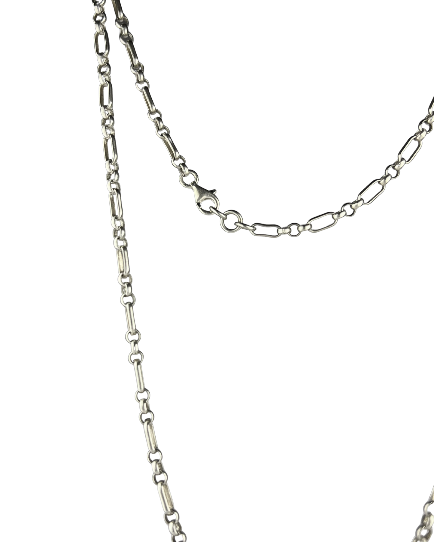 51cm Solid Dual Belcher Chain in Sterling Silver