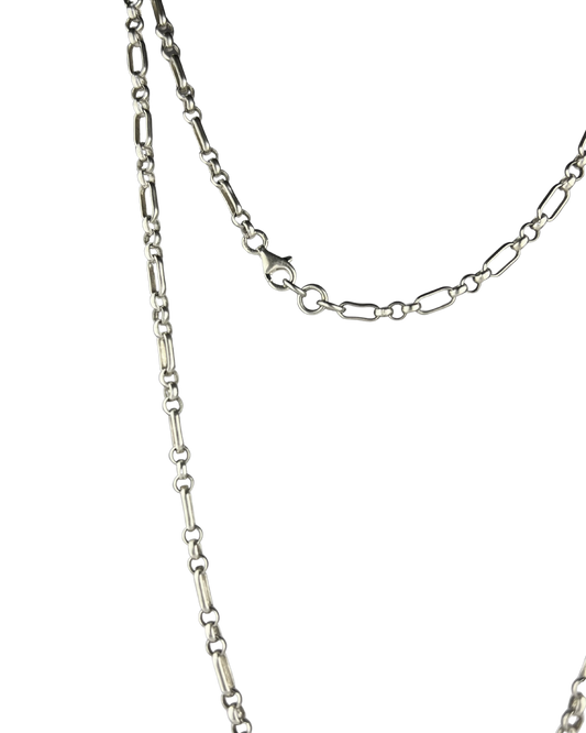 51cm Solid Dual Belcher Chain in Sterling Silver