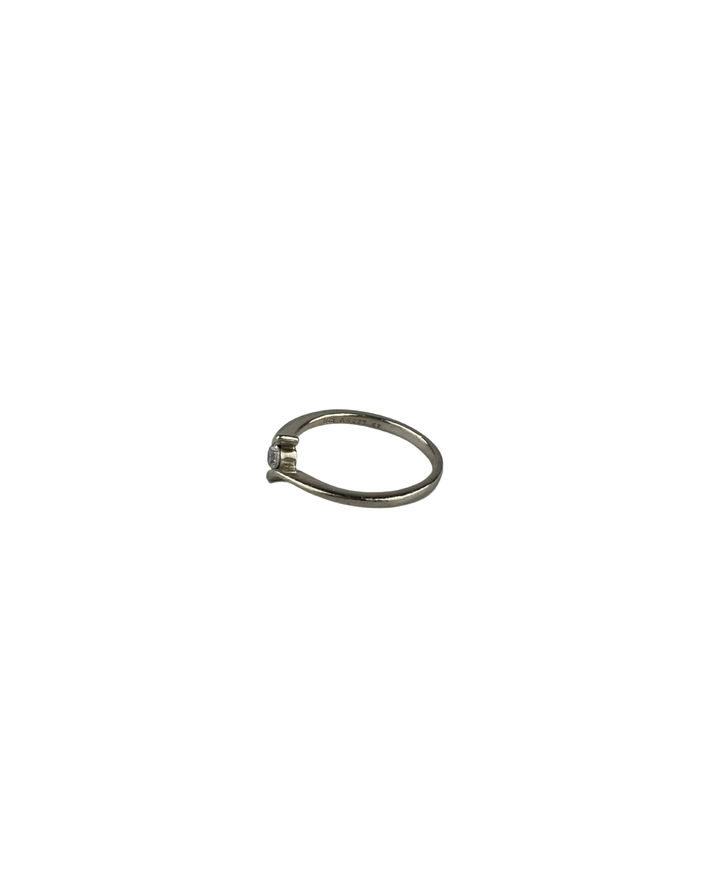 Solitaire Ring in Sterling Silver
