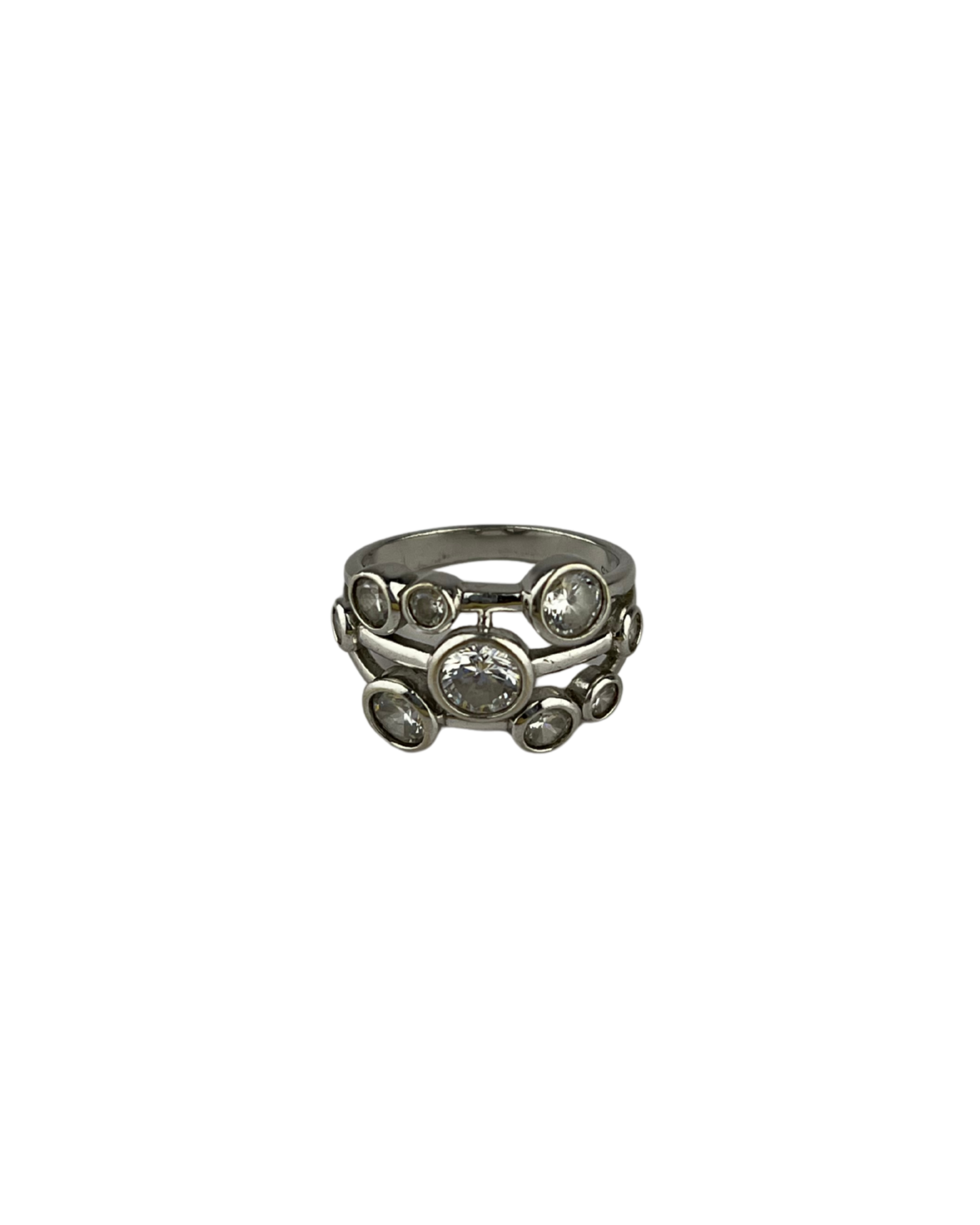 Cluster Ring in Sterling Silver