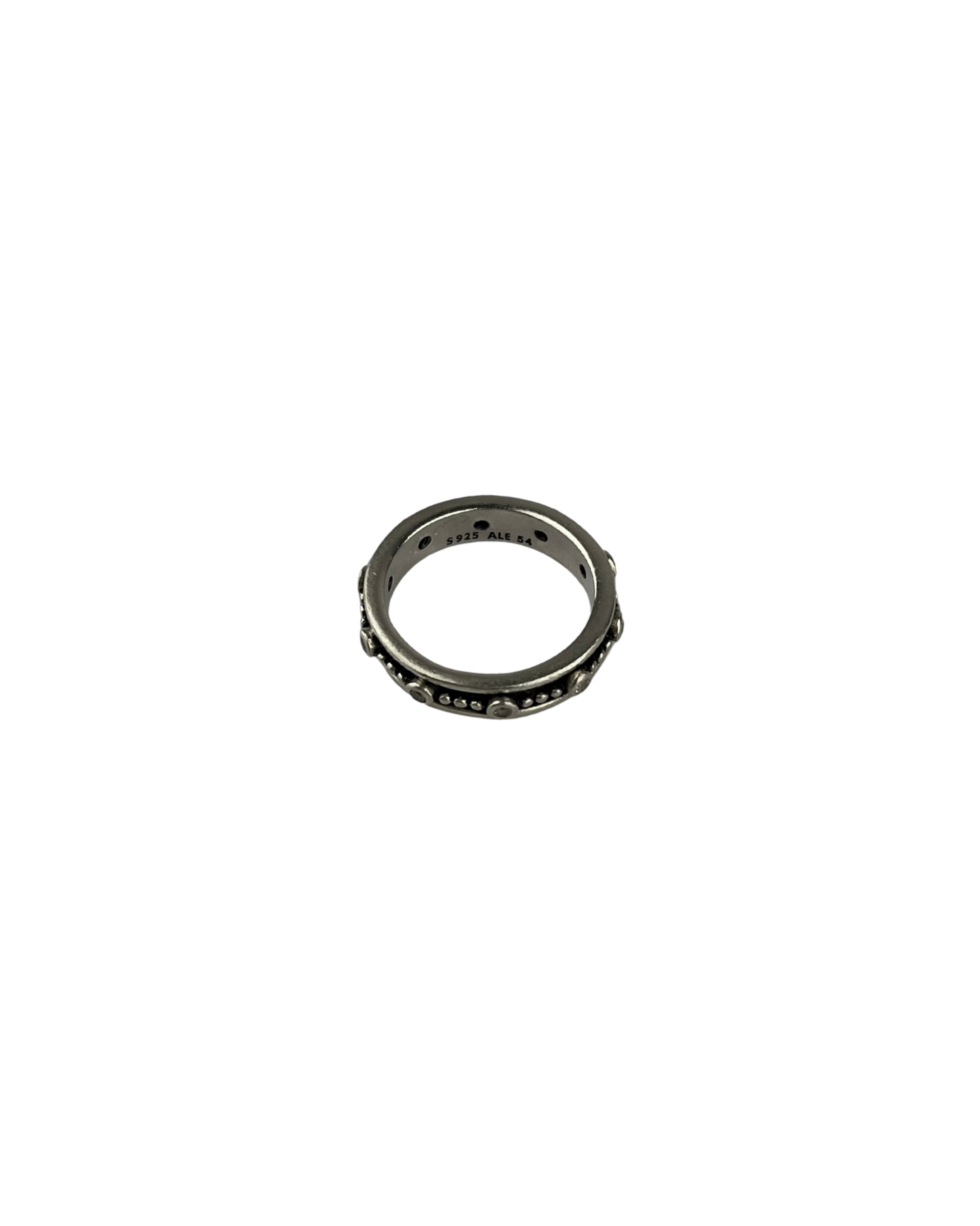 Spaced Eternity Ring in Sterling Silver
