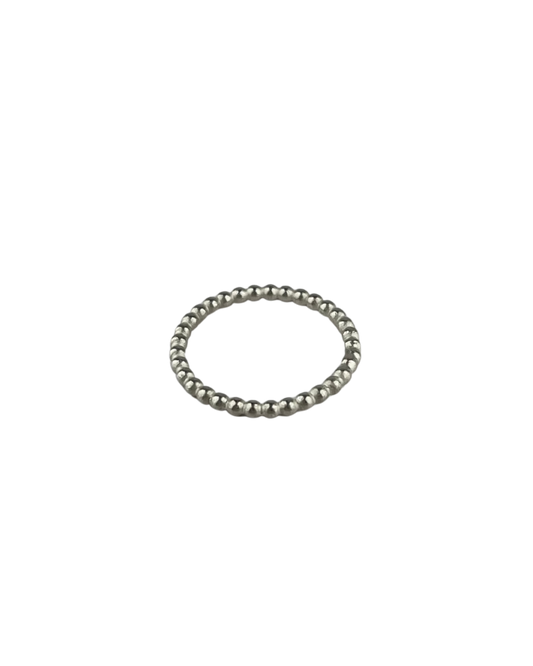 Beaded Ring in Sterling Silver