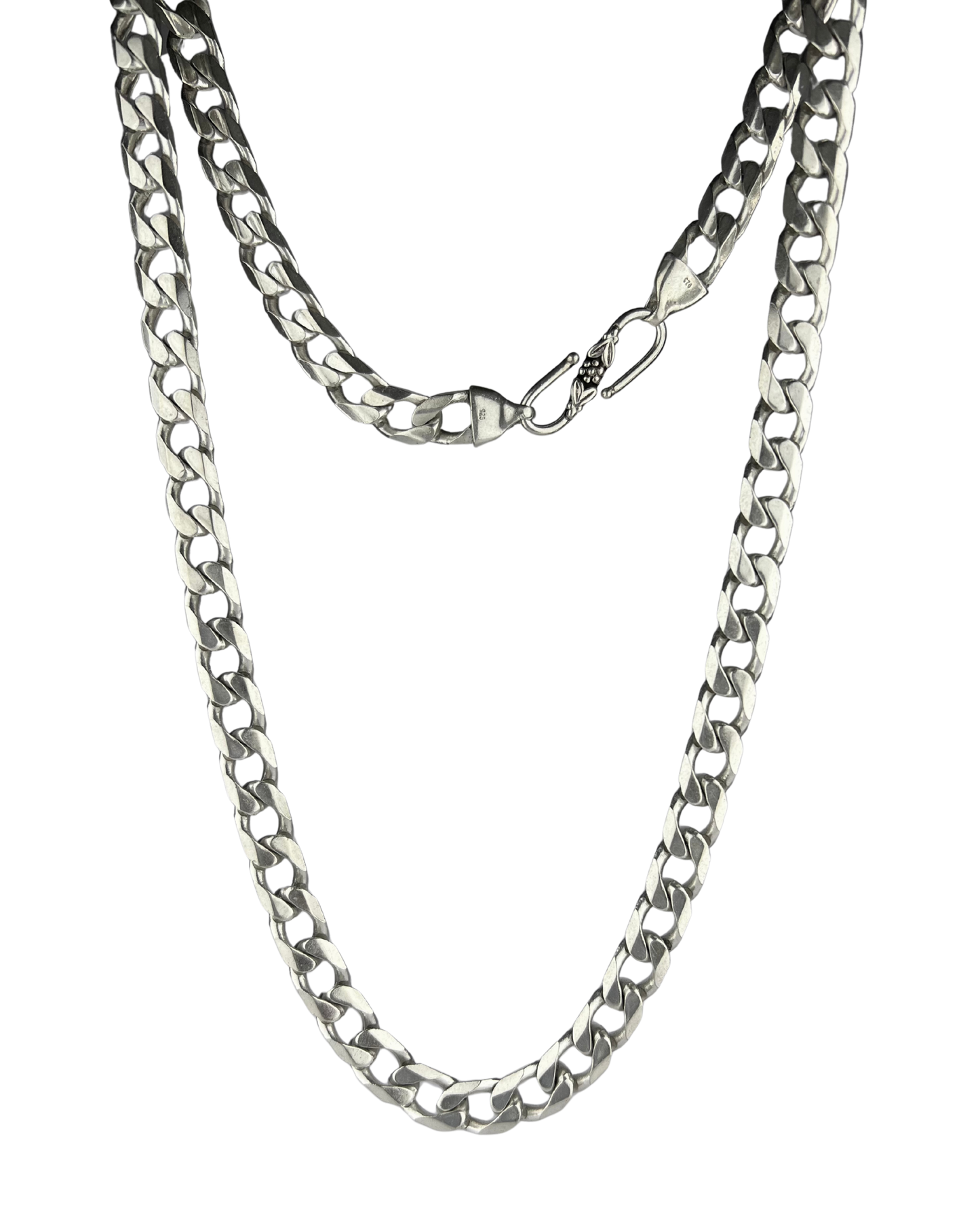 58cm Solid Curb Chain in Sterling Silver