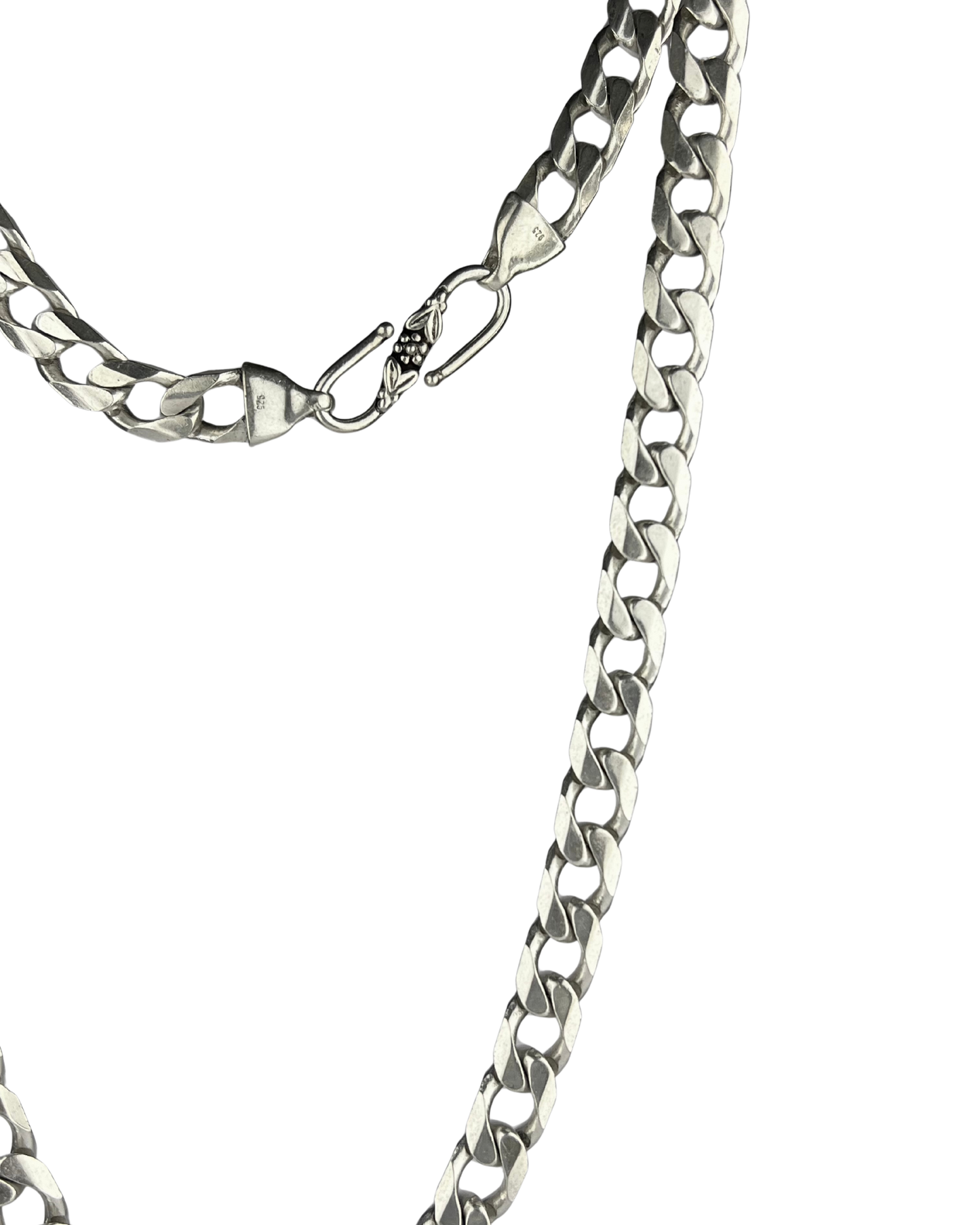 58cm Solid Curb Chain in Sterling Silver