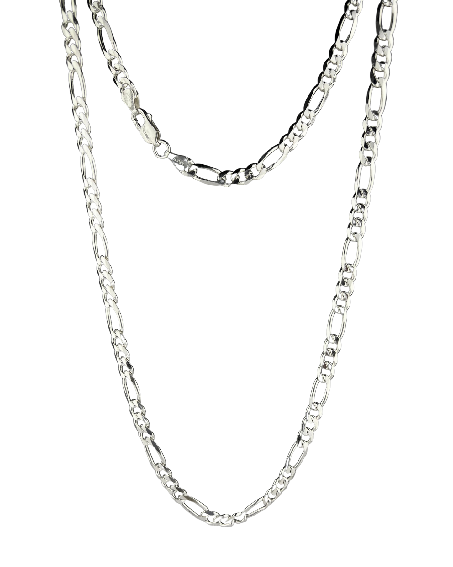 60cm Solid Curb Chain in Sterling Silver