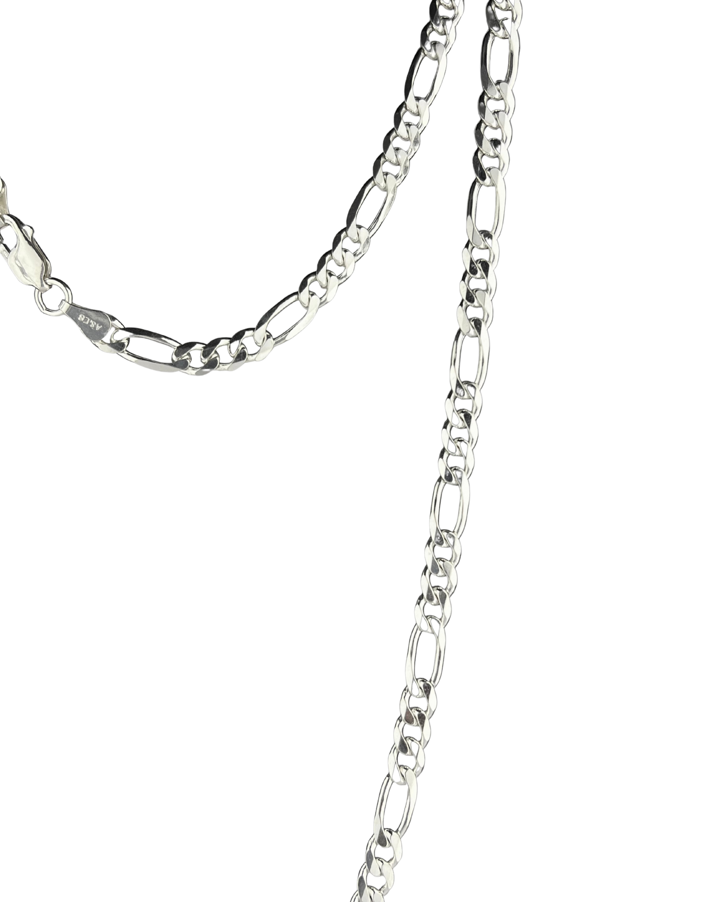 60cm Solid Curb Chain in Sterling Silver