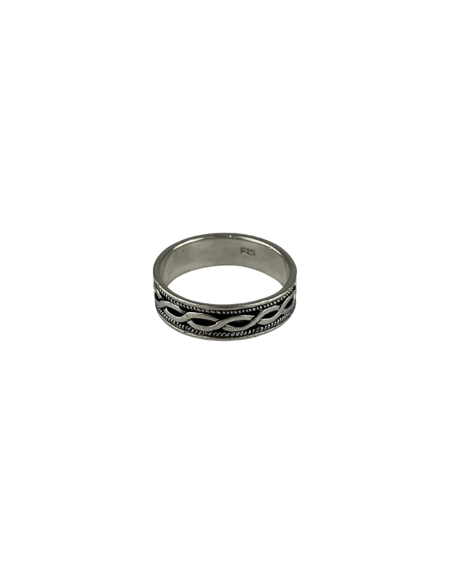 Patterned Ring in Sterling Silver