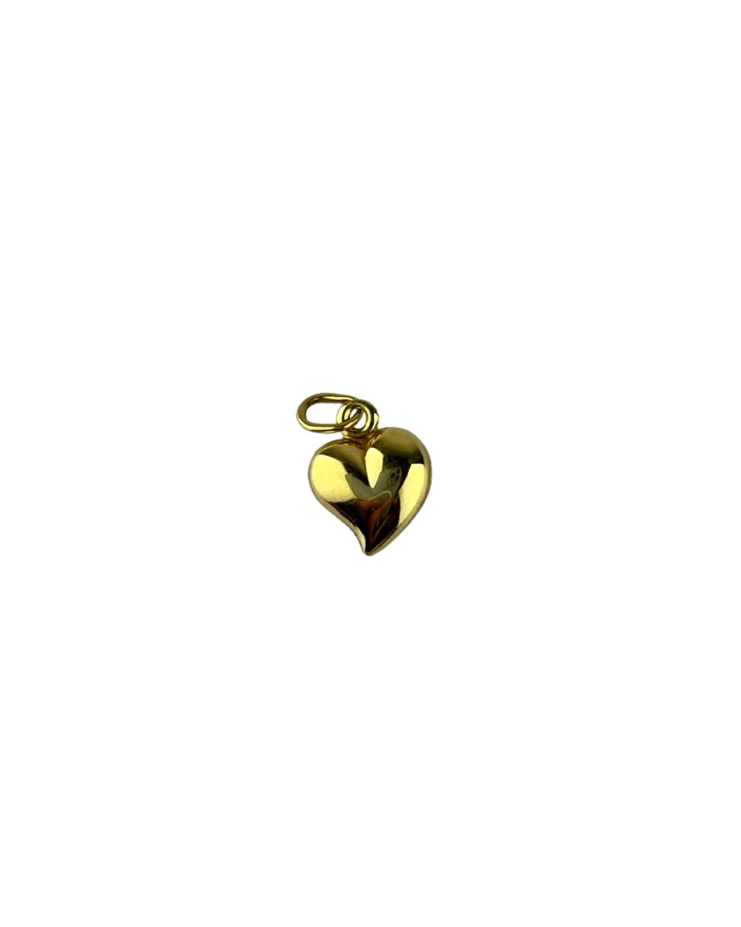 Dual-Textured Heart Pendant in 9ct Yellow Gold